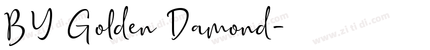 BY Golden Damond字体转换